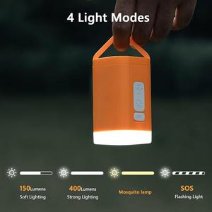 Mini pompe à air électrique avec lampe de <span class=keywords><strong>camping</strong></span> LED, gonfleur-dégonfleur sans fil rechargeable pour tente pneumatique, mini souffleur portable - Product Image 6