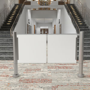 Porte cylindrique de barrière de tourniquet d'oscillation de contrôle d'accès piétonnier d'acier inoxydable pour les endroits à sens unique de la circulation - Product Image 6