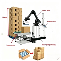 Machine de palettisation robotisée à grande vitesse pour sacs de céréales alimentaires, avec contrôle PLC et servomoteur