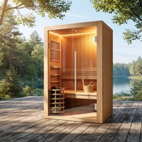 Baignoires de spa et salles de sauna, chauffe-sauna électrique portable, sauna infrarouge personnel, accessoires de sauna extérieur pour la maison