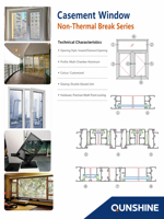Fenêtre à battant moderne en alliage d'aluminium, mince, inclinable et pivotante, avec verre trempé Low-E en acier inoxydable, certifiée Energy Star pour