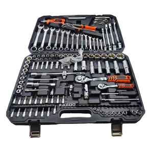 مجموعة أدوات شاملة للسيارات والشاحنات عالية الجودة من قطع مفتاح ربط مزدوج الاستخدام مجموعة أدوات مفك براغي بسقاطة - Product Image 1