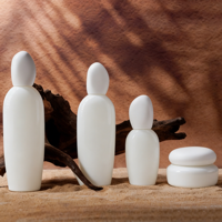Lot de 100 ml de flacons cosmétiques en gros, ensemble d'emballage pour soins de la peau, pot à crème, flacon pompe pour lotion et maquillage avec tête de pompe blanche