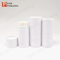 Envase Cosmético de Cartón Kraft Biodegradable de 50g 75g con Tubo de Papel Retráctil Personalizado OEM para Polvo Suelto, Crema Facial y Perfume