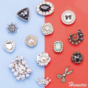 Nouvelle chaîne d'arc de fleur unisexe de charmes mexicains de concepteur avec le strass pour la décoration de sandale ou de chaussure pour l'accessoire de sabot - Product Image 2