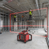 Niveaux laser rotatifs 360 degrés, 16 lignes, faisceau rouge, pour la construction, machine de nivellement industrielle, niveau optique automatique