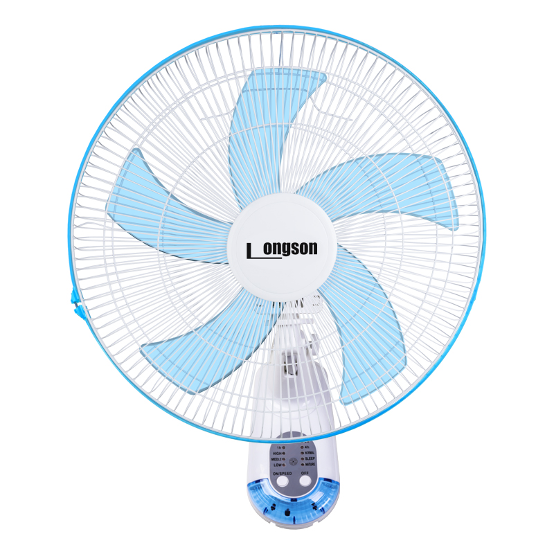 18 Inch High Cfm , Electric Wall Fan Remote Control Wall Mounted Fan/