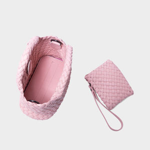 2025新作レディース大容量サマーハンドバッグ手織りトート野菜バスケットバッグアンダーアームブランドポーチスリングバッグ - Product Image 2