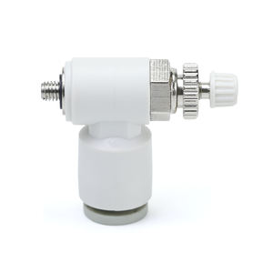 AS1201F <span class=keywords><strong>Mini</strong></span> accessoire pneumatique industriel une touche papillon des gaz contrôle <span class=keywords><strong>de</strong></span> la <span class=keywords><strong>vitesse</strong></span> du débit d'air nouveau régulateur <span class=keywords><strong>de</strong></span> filetage en plastique - Product Image 1