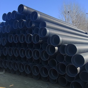 ท่อระบายน้ำแรงดันสูงแบบลูกฟูกสองชั้น HDPE ยืดหยุ่น เป็นมิตรกับสิ่งแวดล้อม SN8 ขนาด 500 มม.-1800 มม. - Product Image 1