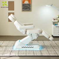 Table de massage électrique moderne et luxueuse à 4 moteurs réglables pour salon, spa, soins du visage, esthétique, tatouage