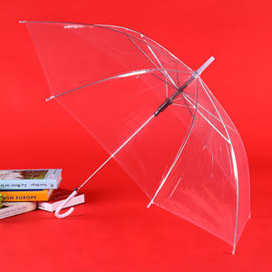Parapluie semi-automatique transparent à 8 baleines de 21 pouces, vente en gros, impression de logo personnalisée, couleur personnalisée, cadeaux d'affaires - Product Image 5