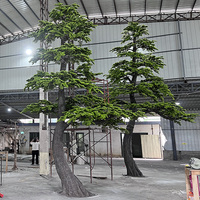 Grandes plantes artificielles, cèdres et piniers artificiels, pour l'aménagement paysager intérieur et extérieur, décoration de jardin, bonsaï, arbre en plastique durable.