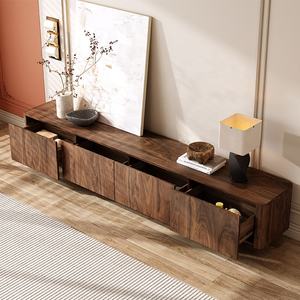 Современный шкаф для телевизора из орехового дерева, лидер продаж, простой дизайн, подставка для телевизора - Product Image 3