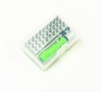 Jeu de tournevis magnétiques 32 pièces, avec tige d'extension réglable et poignée antidérapante, kit d'outils manuels de réparation