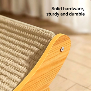 Grattoir <span class=keywords><strong>à</strong></span> <span class=keywords><strong>chat</strong></span> en sisal durable en gros, grand repose-<span class=keywords><strong>chat</strong></span> en forme de U, meuble résistant <span class=keywords><strong>à</strong></span> l'usure avec cadre en bois <span class=keywords><strong>pour</strong></span> chats d'intérieur - Product Image 4