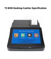 Caisse enregistreuse électronique à succès avec écran tactile capacitif 10,1 pouces, impression thermique de tickets, Linux 500M, pour fruits (sans tiroir-caisse)