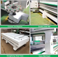 Haut de gamme, bonne qualité et prix, 4 axes, y compris le système rotatif, Machine à graver CNC RC1325 RH-ATC