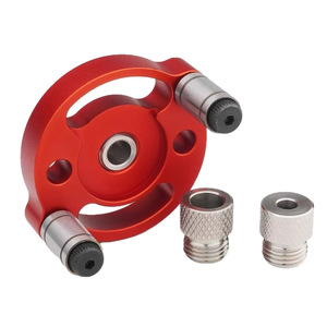 Localizador de perforación de aluminio para madera, herramienta de perforación central de un solo orificio roja, de alta precisión para carpintería mecanizada por CNC - Product Image 4