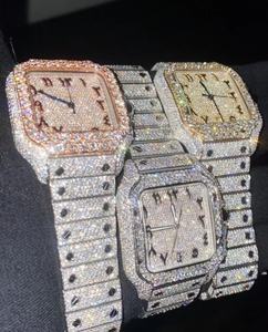 Reloj mecánico de diseño personalizado con incrustaciones, de fábrica, de alta gama, lujoso, para hombre, completamente negro, de carbono, silicona y piedra. - Product Image 3