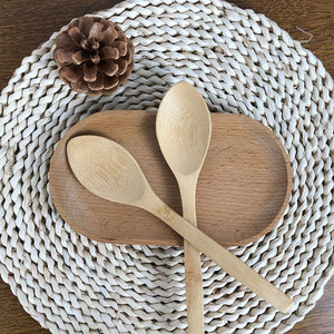 Cuchara de Bambú para Comer, Cucharas de Madera Natural para Viajar, para Sopa, Café, Ensalada, Postres, Aperitivos, Cereales y Frutas, Cuchara para Bebés - Product Image 4