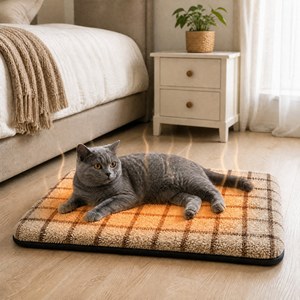 ZT Cross-border - Nueva Almohadilla Térmica Desmontable para Mascotas, de Tela Aislante, Lavable, Antideslizante y Autocalentable para Perros y Gatos - Product Image 1