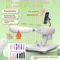 Pistolet télescopique électrique pour femmes, à commande à distance, avec poudre à gradient entièrement automatique, pour le moulage, le chauffage et la vibration, à faible puissance