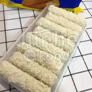 Filetes de pescado con sabor a queso empanado crujiente, solución de servicio de alimentos OEM, tiras de mariscos IQF Halal congelados - Product Image 5