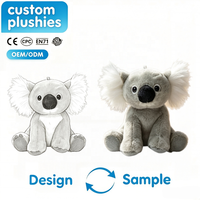 Jouets en peluche personnalisés d'animaux de la forêt, cerf Sika, éléphant, renard, koala, cheval, peluches douces, cadeau pour enfants, vente en gros, fabricant OEM ODM