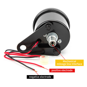 Xe máy sửa đổi cơ khí đo đường 12V phổ Retro kỹ thuật số Đồng hồ tốc độ LED Đèn nền điện tử đo tốc độ cho cg125 - Product Image 5