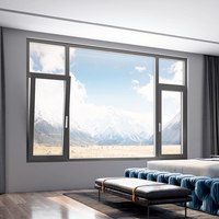 Ventanas de Aluminio Personalizadas WSD ODM, Ventanas de Guillotina con Certificación CE, Ventanas Abatibles para Casas