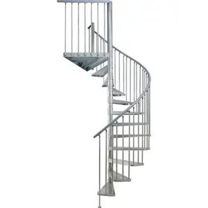 Prima 계단 신뢰할 수있는 최저 가격 공장 사용자 정의 외부 빛 디자인 모델 계단 2 층 계단