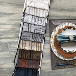 Échantillons de Tissu pour Rideaux Occultants à Motifs Géométriques Personnalisables, Texture Concave Convexe, Couleurs Variées, Rideaux et Cantonnières - Product Image 2