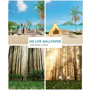 Panno di sfondo per fotografia forestale da campeggio all'aperto in diretta - Product Image 5