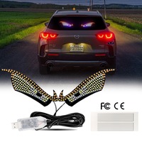 TCYATO Écran LED RGB Dynamique Créatif pour Camion, Affichage Multi-Modes Effet Yeux de Diable, Décoration de Pare-Brise, Ampoules LED pour Voiture