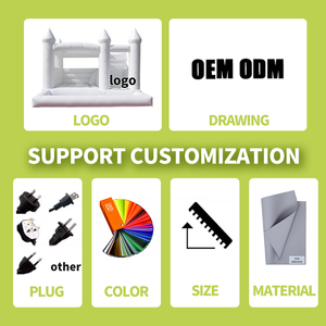 Château <span class=keywords><strong>gonflable</strong></span> blanc avec toboggan <span class=keywords><strong>gonflable</strong></span> Offre Spéciale <span class=keywords><strong>Mini</strong></span> Pvc rebond sautant maison videur avec toboggan pour enfants enfants adultes - Product Image 5