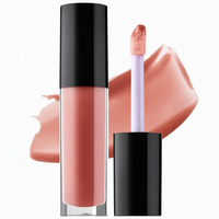 Gloss à lèvres liquide brillant format voyage, teinté or, haute brillance, non collant, formule hydratante, applicateur doe-foot, longue tenue, confort optimal
