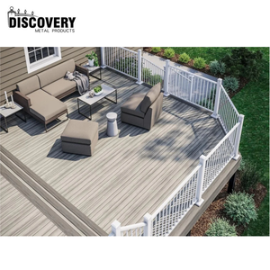 Panneaux de terrasse en WPC gaufrés <span class=keywords><strong>3D</strong></span> avec surface en grain de <span class=keywords><strong>bois</strong></span> naturel Revêtement de sol extérieur résistant aux UV imperméable <span class=keywords><strong>et</strong></span> durable - Product Image 1
