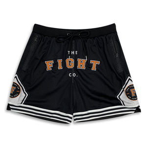 กางเกงบาสเก็ตบอลแบบยูนิเซ็กซ์ คุณภาพสูง ออกแบบเองได้ ระบายอากาศดี ด้วยผ้าตาข่าย พิมพ์ลายแบบซับลิเมชั่น 100% โพลีเอสเตอร์ แห้งเร็ว - Product Image 2