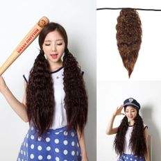 Pompes tendues pour femmes extensions de cheveux longs queue de cheval groupée - Product Image 1