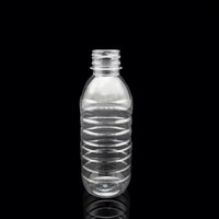 Bouteille d'eau en plastique PET transparente sans Bpa 330ml 100% biodégradable jetable transparent pour boisson de jus avec bouchon à vis