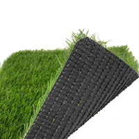 Gazon artificiel souple haute densité, ignifuge et imperméable de 20 mm pour aménagement paysager de jardin, patio, balcon - Tapis en gazon 100% PE durable