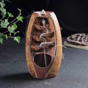 Gift Box Aromatic Waterfall Modern Chinese Style <b>Backflow</b> Ceramic <b>Incense</b> Holder Home Decor <b>Burner</b> - Product Image 5