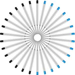 ไส้ปากกาลูกลื่นแบบหัวกลาง หมึกสีน้ำเงิน ไส้ปากกาลูกลื่นแบบเปลี่ยนได้ - ไส้ปากกาโลหะ (สีน้ำเงิน) - Product Image 6