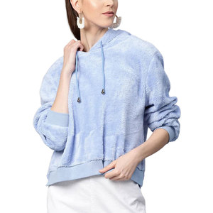 Top Selling Customized Winter Fleece <b>Hoodie</b> for Women Hood and Zipper Closure Warm Casual For Outerwear - Product Image 1