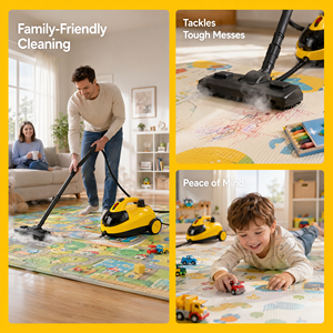 PST528 Multi-Purpose Steam Cleaner 1500W 4.5Bar High Temp for Home Floor <b>Carpet</b> Car Upholstery - Product Image 5