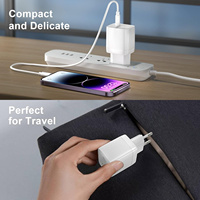 Chargeur mural rapide pour téléphone portable et ordinateur portable, 45W GaN PD Type C compact, prise EU, câble C vers C, OEM ODM, vente en gros