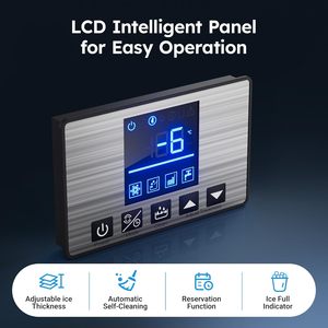 Máquina de Hielo Comercial Modelo <span class=keywords><strong>224</strong></span> con Depósito de 560 Libras y Autolimpieza |   Máquina de Hielo Industrial |   Espesor del hielo 112 - Product Image 4