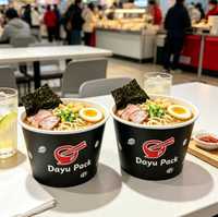 Bol à salade en papier kraft écologique de qualité alimentaire avec couvercle transparent anti-fuite pour plats à emporter, présentoir alimentaire, logo personnalisé, sushi, collation