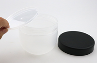 Pot de crème en plastique de luxe en forme de bol pour le soin de la peau, récipient cosmétique pour gommage corporel, vente en gros, 200ml